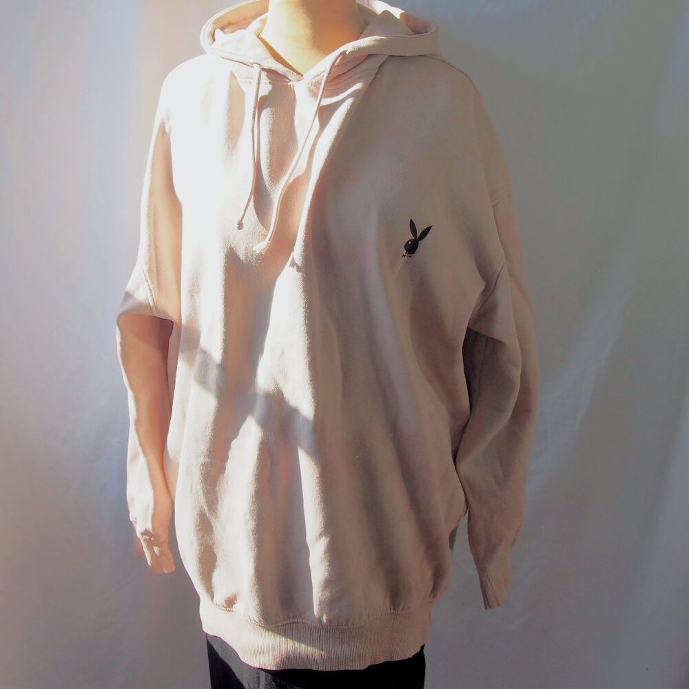 Playboy x Missguided Tie-dyed Graphic Bunny over sized Hoodie Size M